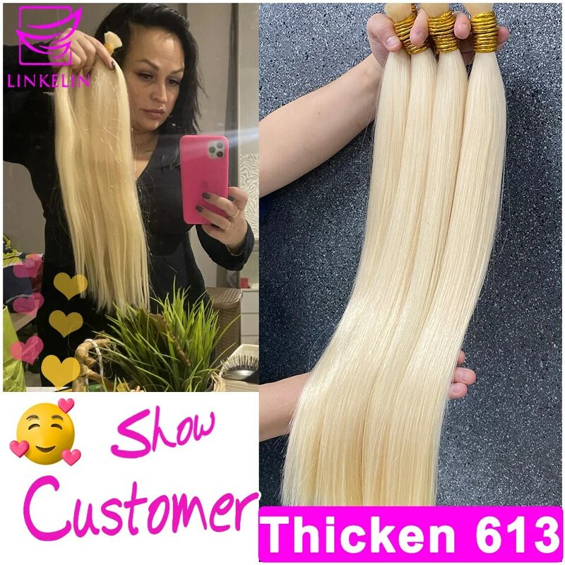 613 masa ludzkich włosów do splatania bez wątku doczepy z ludzkich włosów włosy wietnamskie blond 100% ludzkiego przedłużania włosów zagęszcza 100g