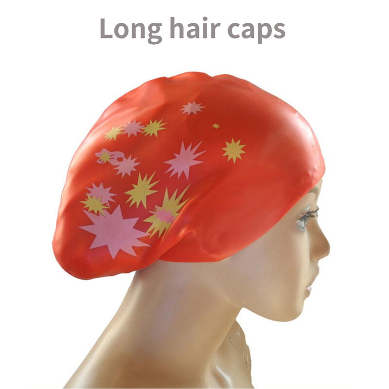 Водонепроницаемая шапка для плавания для взрослых, женская шапка для плавания с длинными волосами, женская большая силиконовая шапка с музыкой размера s