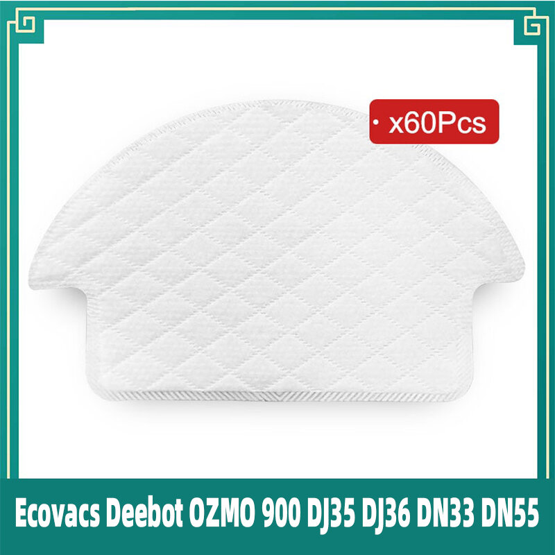 Para Ecovacs Deebot OZMO 900 DJ35 DJ36 DN33 DN55 Aspirador de Pó Robô, Panos de Limpeza Descartáveis, Acessórios e Peças de Reposição