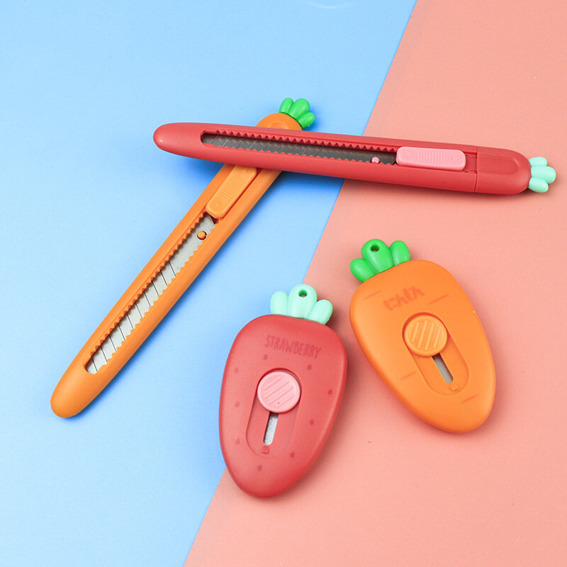 Новинка 2021, симпатичный мультяшный маленький нож для моркови, канцелярские принадлежности для школьников, инструменты для гравировки и резки бумаги