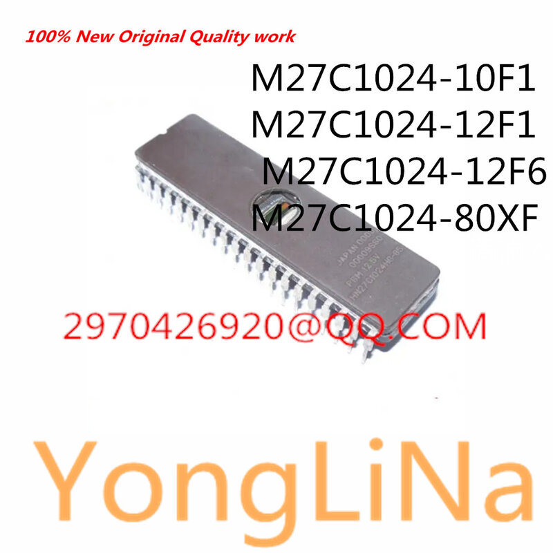 Chip de memória CDIP, M27C512-15F1, M27C512-10F1, M27C512-12F1, M27C512, 100% novo, 10pcs