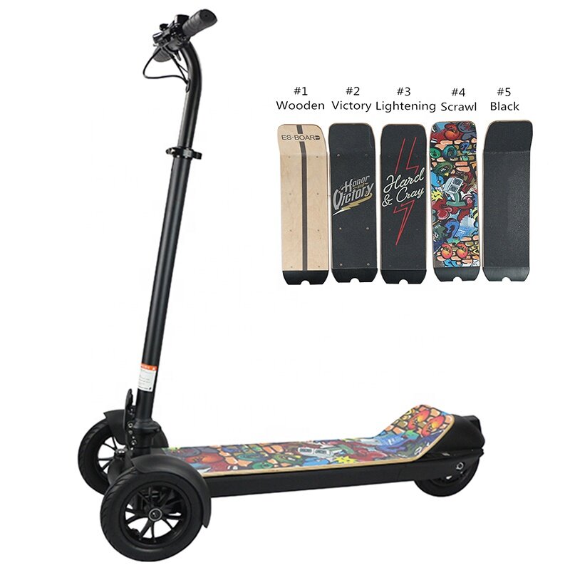 Factory Direct Supply 500W Hige Power Electric Golf scooter Skateboard 8.5 inch Tire Three Wheels Golf Board electric scooter