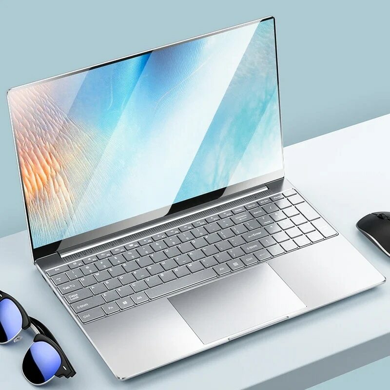 Notebook 15.6 pollici Laptop Windows 11 10 Pro 1920*1080 Laptop Intel portatile economico D4 12G RAM 128GB/256GB/512GB/1TB SSD porta HDMI