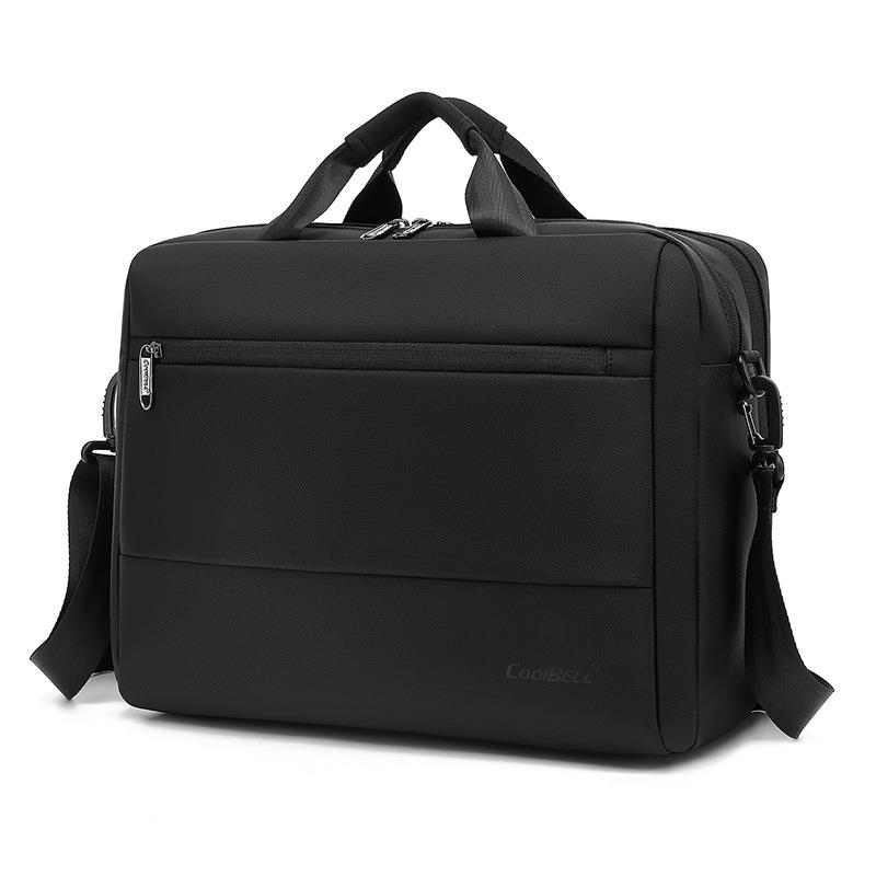 Tas koper bisnis pria, kapasitas tinggi, tas bahu pria, tas kurir, tas Tote 15.6 inci, tas tangan komputer