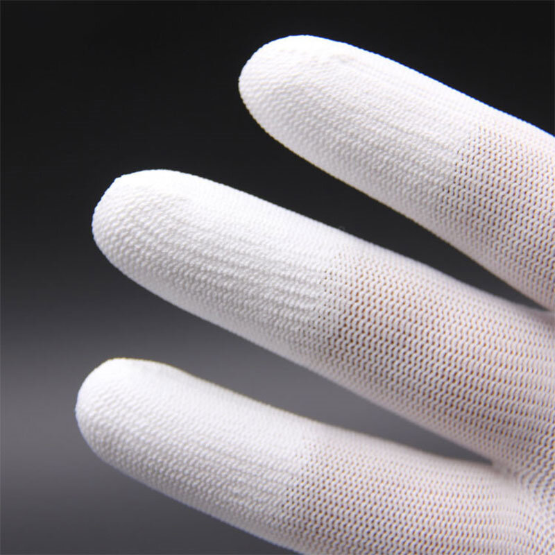Antystatyczne elektroniczne rękawice robocze ESD Pu Finger PC antypoślizgowe do rękawice pszczelarskie ogrodowych