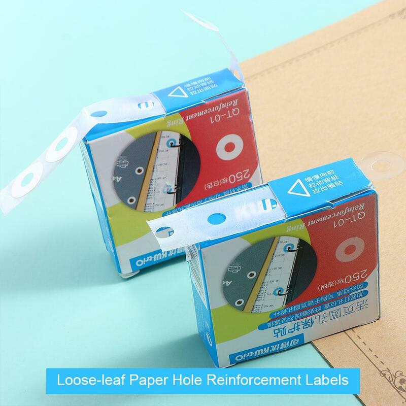 Loose Leaf Student Self Adhesive Round Stickers Binding Paper Sticker Hole Labels Hole Punch Protector