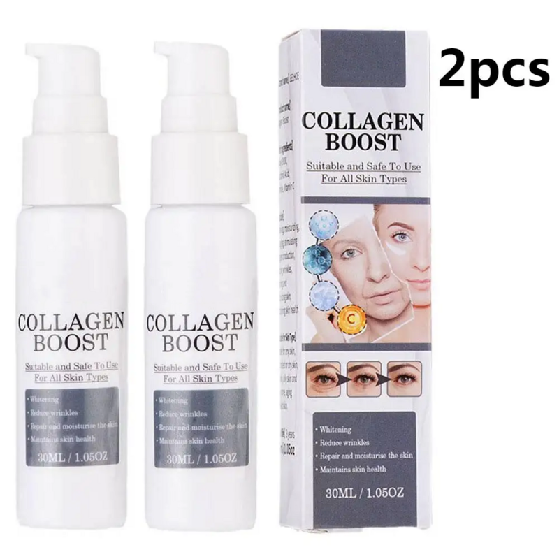 1/2pcs 30ml Collagen Boost Anti-Aging Serum Dark Spot Removal Wrinkle Face Pale Spot Dark Spot Corrector Serum Removi