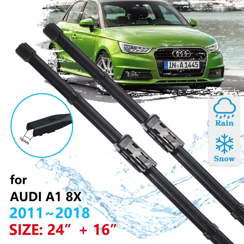 For Audi A1 2011~2018 8X Windscreen Windshield Accessories Window 2011 2012 2013 2014 2015 2016 2017 2018 Car Front Wiper Blades