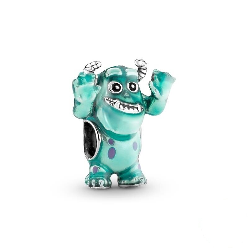 2023 Aoger MINISO Pixar Monsters Inc 925 пробы серебряные бусины с подвеской, подходят для оригинального браслета Pandora, женские подарки