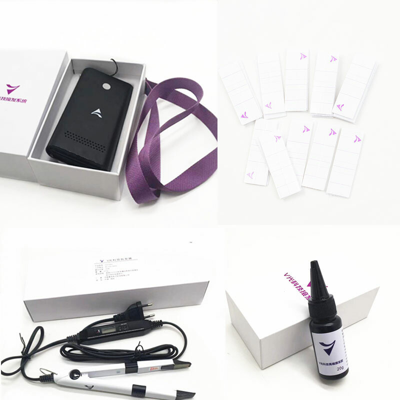 V-light-máquina de extensión de cabello, herramienta de injerto rápido, cinta firme y sin huellas, herramienta de extensión de cabello