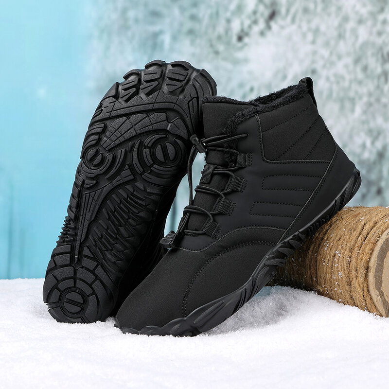 2023 Winter Booties for Men Women Snow BareFoot Casual Shoes Outdoor Work Shoes or Trekking Climbing Working High Ankle Snow Boo