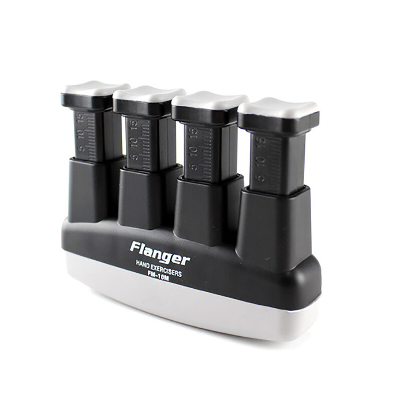 Flanger ABS Finger Exerciser, Finger Strength Trainer para Guitarra e Piano, Ferramentas de Correção de Mão, Potência Ajustável, Universal, FA-10M