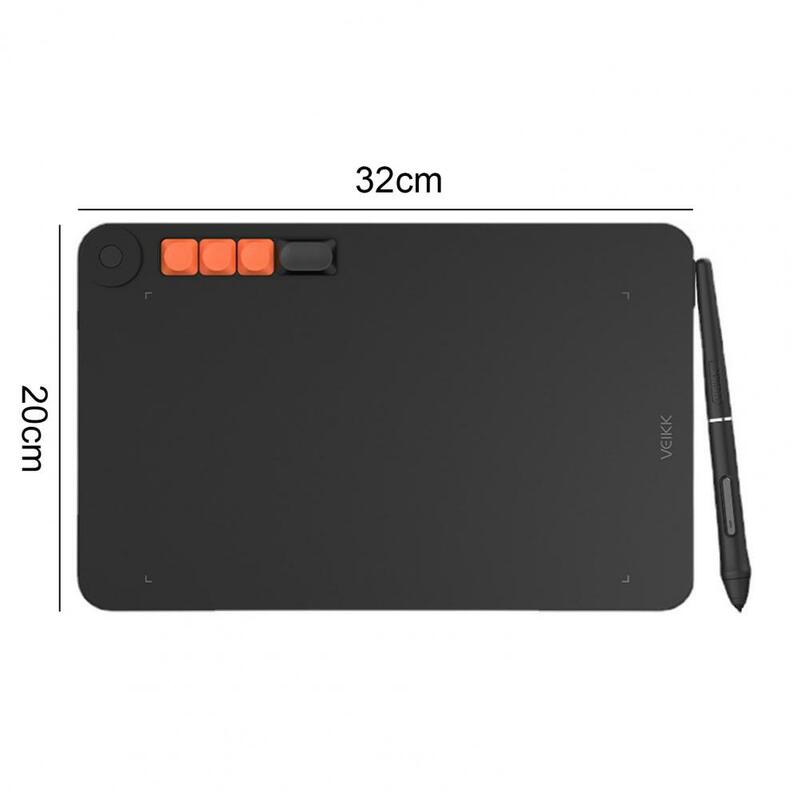 VO1060 Drawing Tablet 290 PPS 60 Degree Tilt PC Drawing Tablet 4 Hot Keys USB Digital Graphics Tablet for Android/Windows/Mac/OS