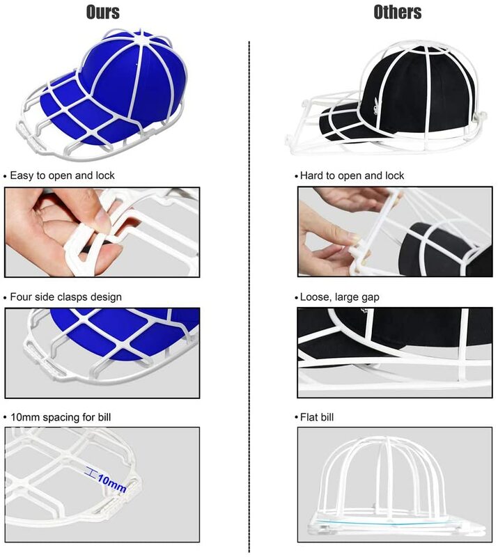 Baru Dalam Topi Pencuci Bisbol untuk Dewasa Anak-anak Topi Mesin Cuci Bingkai Kandang Penyimpanan Topi Pembersih Pembentuk Pelindung Rak untuk Mesin Cuci