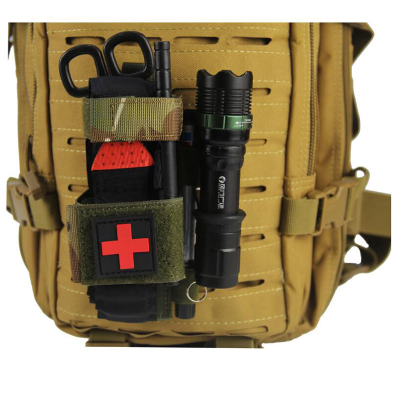 Kit de primeros auxilios táctico, bolsa colgante, cubierta de tijeras, bolsa de torniquete multifunción para gato, hemostasia rápida, cizalla médica, bolsa Molle