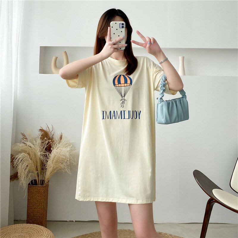 Maternity Breastfeeding Dress Summer Nursing Dresses For Women Pregnant Loose Casual Feeding Clothing Pregnancy Home Clothes