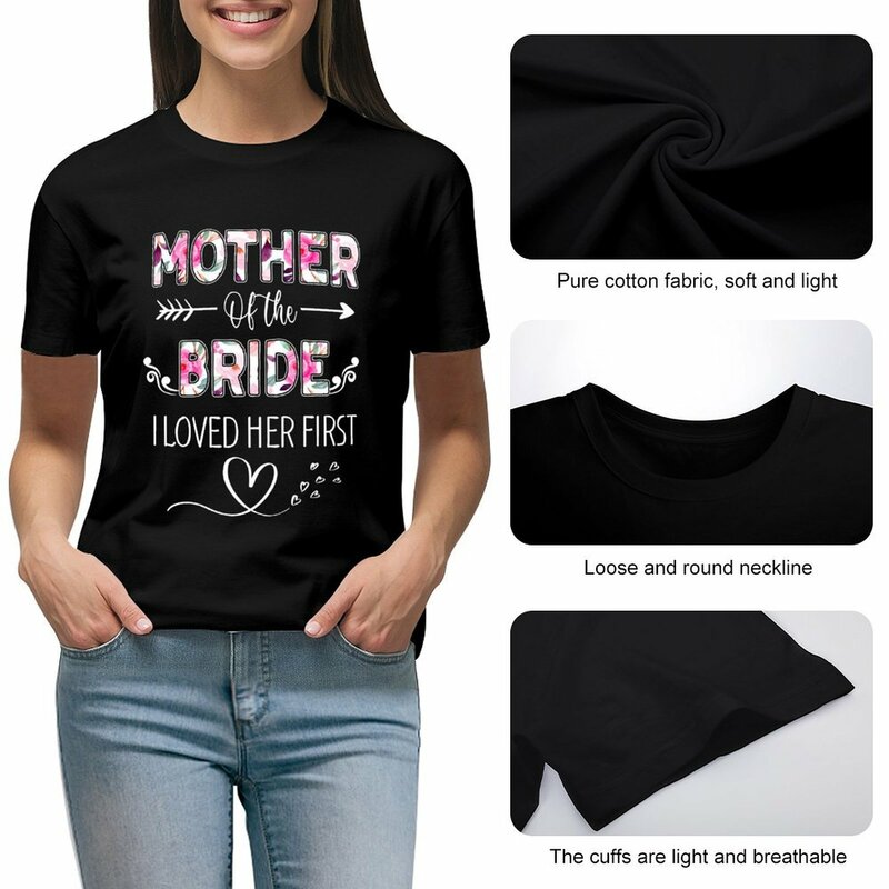 Madre della sposa ho amato la sua prima mamma addio al nubilato t-shirt magliette grafiche t-shirt grafiche moda coreana per le donne