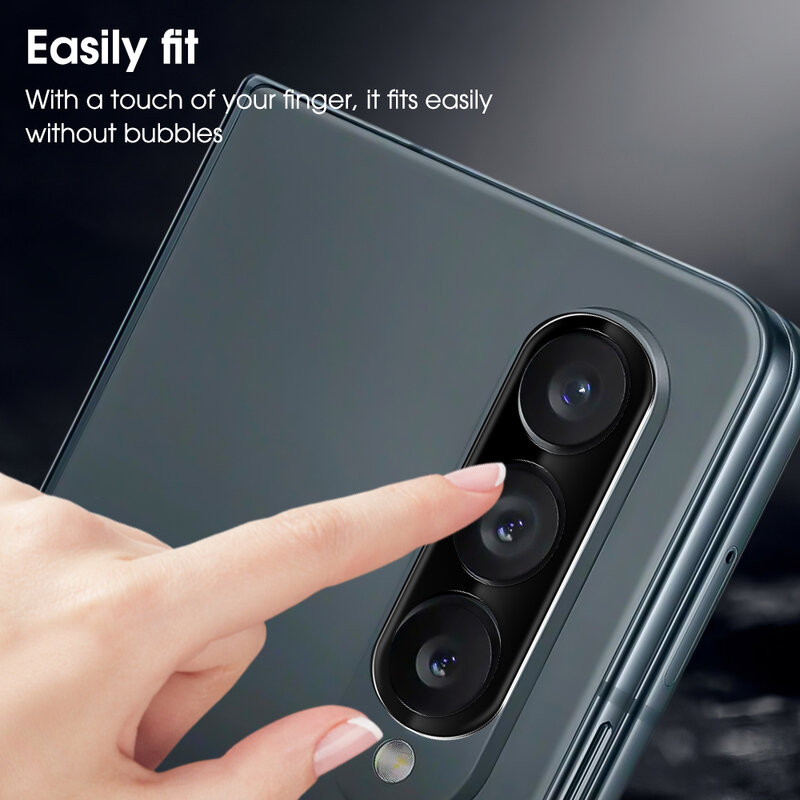 Película de lente de cámara trasera para Samsung Galaxy Z Fold 5 5G, Protector de pantalla de vidrio templado a prueba de arañazos, 1-5 piezas