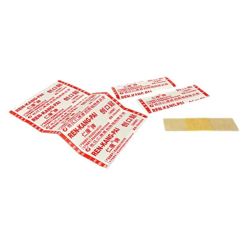 Banda adhesiva transpirable para vendaje de heridas de la piel, parche Woundplast de primeros auxilios, 50 piezas