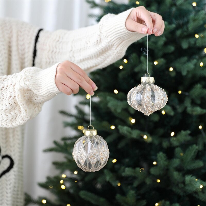 9pcs/set Christmas Hanging Ball Bauble for Christmas Tree Decoration Holiday Wedding Party Decor 2024 New Year Gift