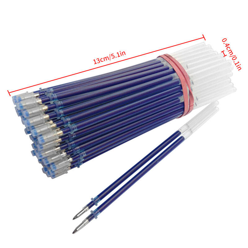 Recambios para bolígrafos de escritura, suministros de papelería de secado rápido, color azul, 0,5mm, 20 piezas