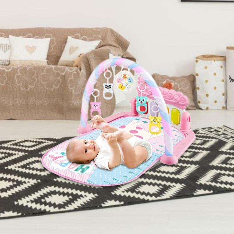 Baby Floor Mat Music Rack Kids Play Rug Puzzle Carpet Early Education Gym Crawling Game Playmat