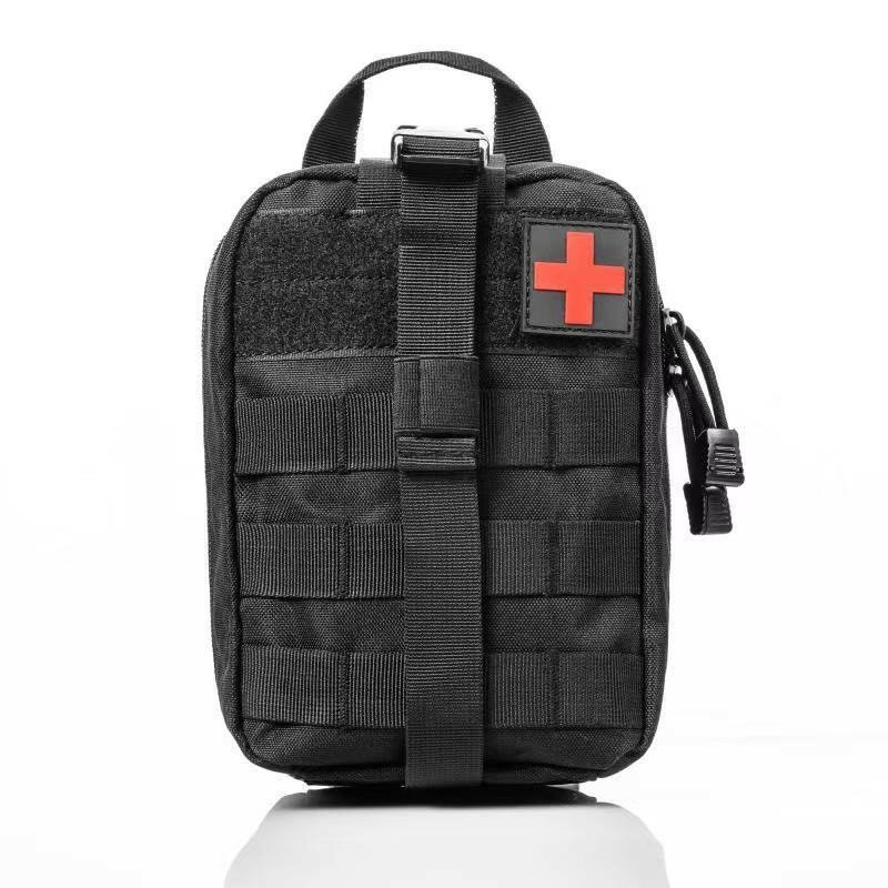Mochila táctica de camuflaje al aire libre, bolsa de viaje multifuncional, impermeable, kit de primeros auxilios militar, bolsillo de emergencia deportivo