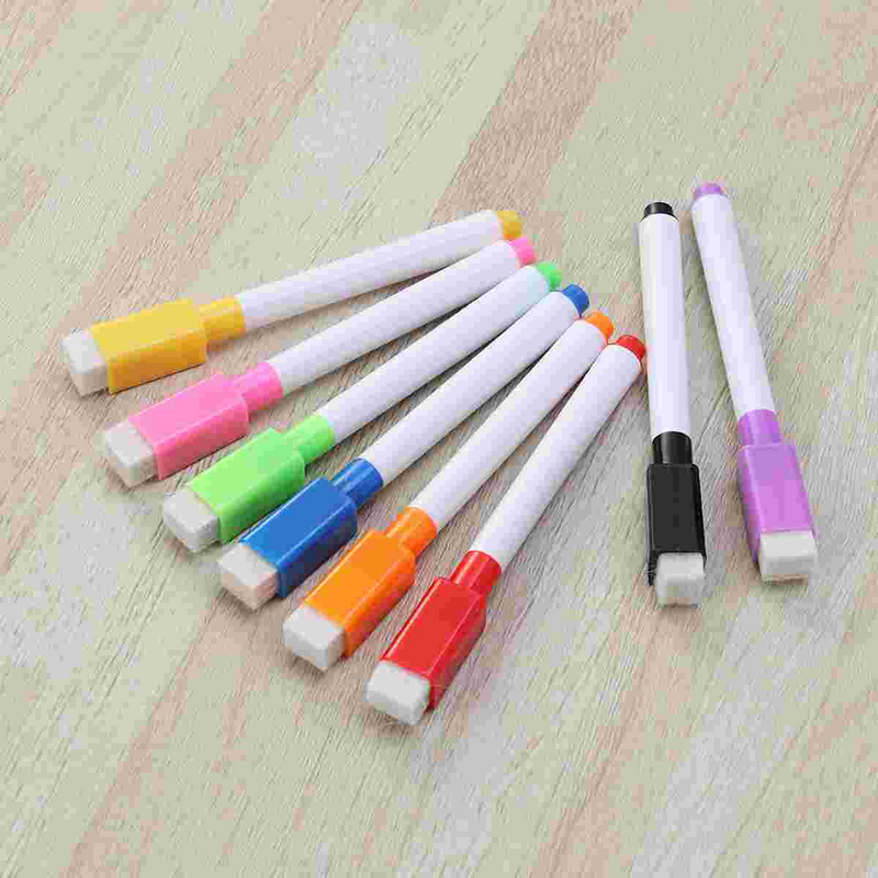Whiteboard Dry Markers Erase Small Pen Magnet DrawingColored Pencils For Kids Marker Erasable White Eraser Wipe Magnetic Pens
