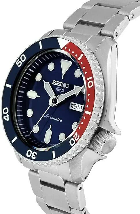 Jam tangan SEIKO asli 5 jam tangan kuarsa putar bulat tali baja tahan air otomatis seri pria jam tangan SRPD53K