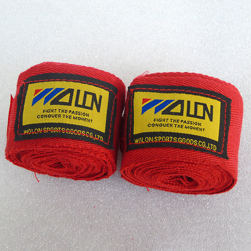 1 Pair Cotton Kick Boxing Wraps Bandage Men Sanda Taekwondo Muay Thai Guantes De Boxeo MMA Wrist Straps Equipment