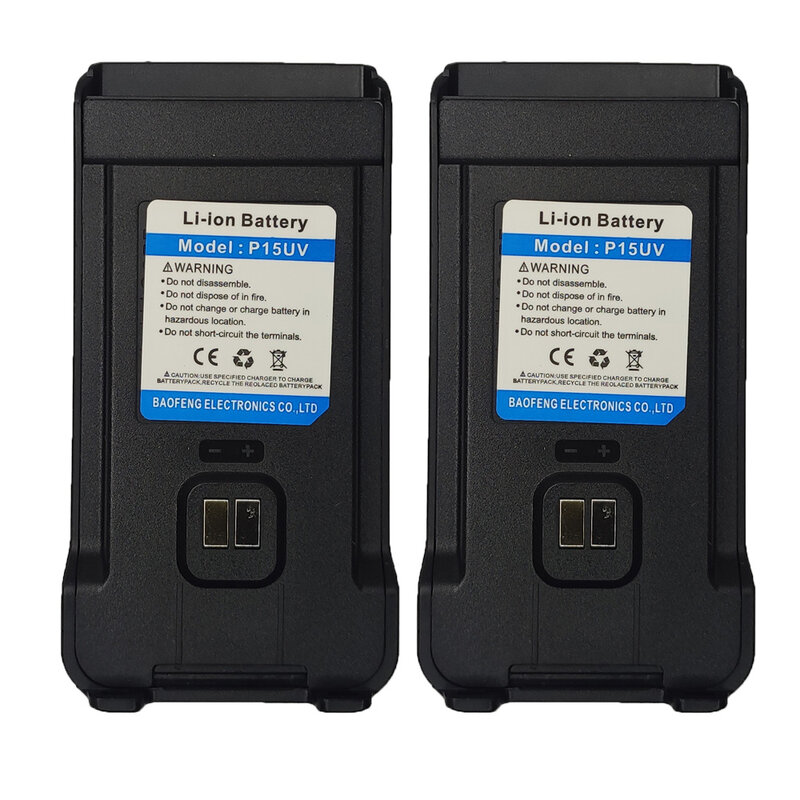BAOFENG BF-UV13 PRO Walkie Talkie Battery P15UV High Capacity Support TYPE-C Charger Batterior for UV8R Two Way CB Radio