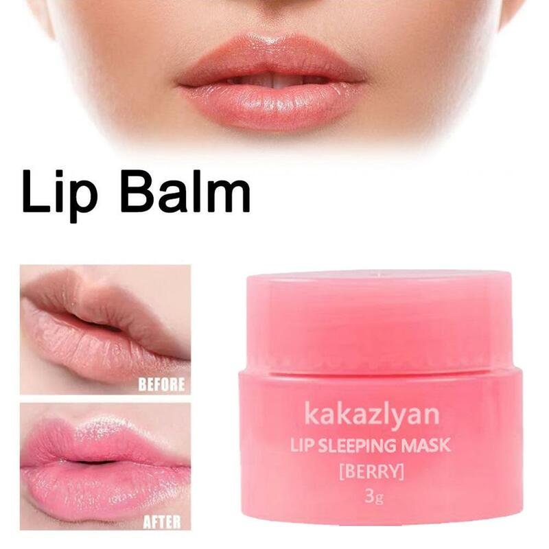 2PCS Natural Plant Lip Mask Reduces Lines Exfoliate Dead Skin Hydrate Moisturizing Care Improve Dull Lovely Portable Lip Care