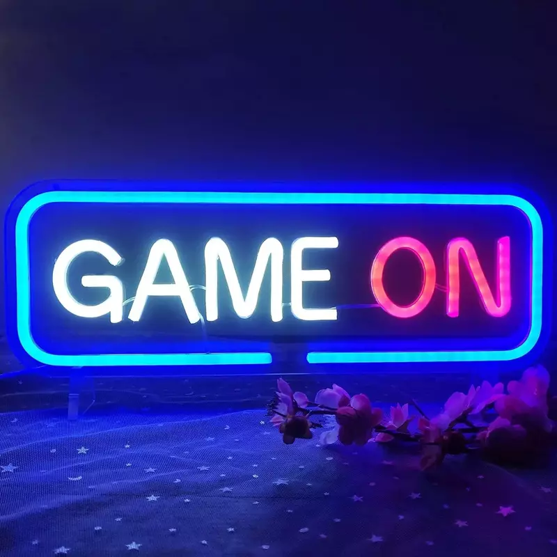 Led Neon Light 5V USB Goodvibes Relax Wall Hanging Neon Sign Night Light for Party Bedroom Home Bar Gaming Gift Decoration