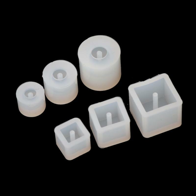 X7ya 6 pçs silicone diy contas molde pulseira brinco pingente jóias fazendo molde resina