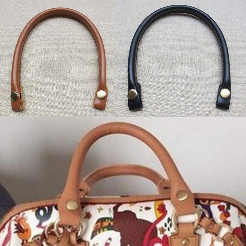 Asas de repuesto para bolso de mujer, correa de cuero PU, cinturón de Color sólido, accesorios de cierre, 1 unidad