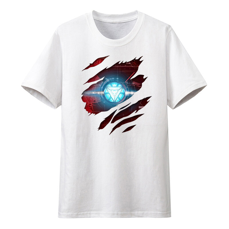 Camiseta de héroes de Marvel para hombre y mujer, camiseta de la serie de superhéroes de Los Vengadores, Camiseta de algodón Y2K, top de manga corta