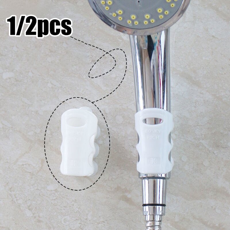 Soporte móvil de silicona para cabezal de ducha, 1/2 piezas, con ventosa, ajustable, ganchos de baño