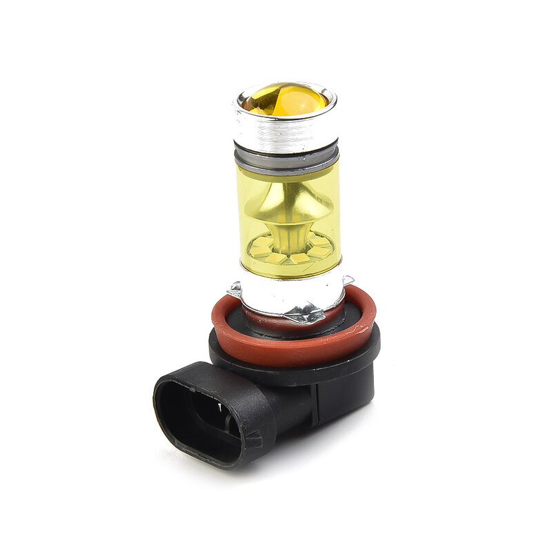자동차 교체용 고출력 DRL 램프, 전구 주간 주행등, H11, H8 LED 안개등, 4300K 노란색, 1500LM, 2 개