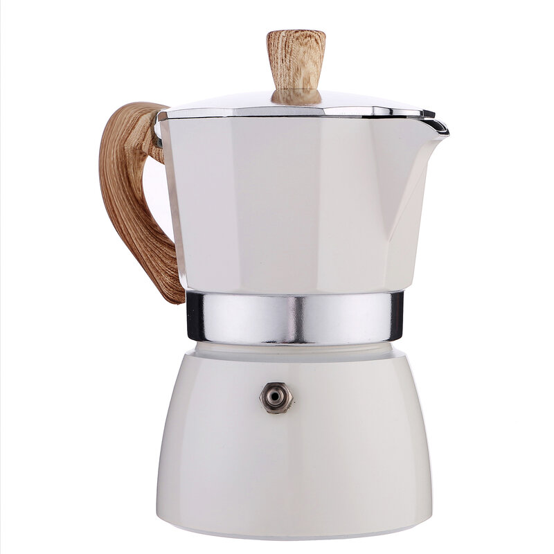 Italiano Moka Espresso Percolator Pot, cafeteira Mocha Latte, fogão de alumínio, 300ml, 6 xícaras