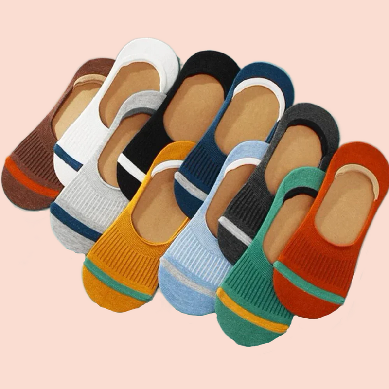 10 Paar Mode hochwertige Männer Baumwolle Boots socken Silikon rutsch feste unsichtbare dünne Socken schweiß absorbierende männliche Söckchen