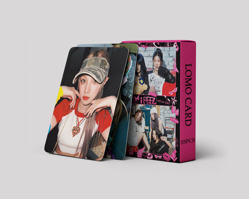Kazuo-55 قطعة (g) i-dle ألبوم بطاقات الملكة ، لومو ، kpop ، سلسلة البطاقات البريدية