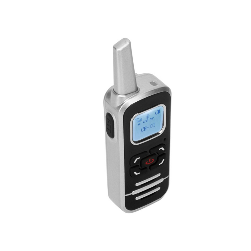 T-BL6 Radio dua arah 32 Channel 400-520Mhz, dengan tampilan LCD Ham Radio Bluetooth Walkie Talkie MINI