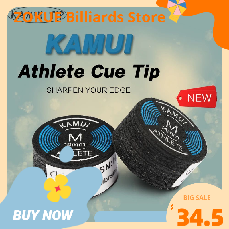 Kamui Tips-Taco de billar de 14mm, accesorio Original de Japón para atletas, color negro