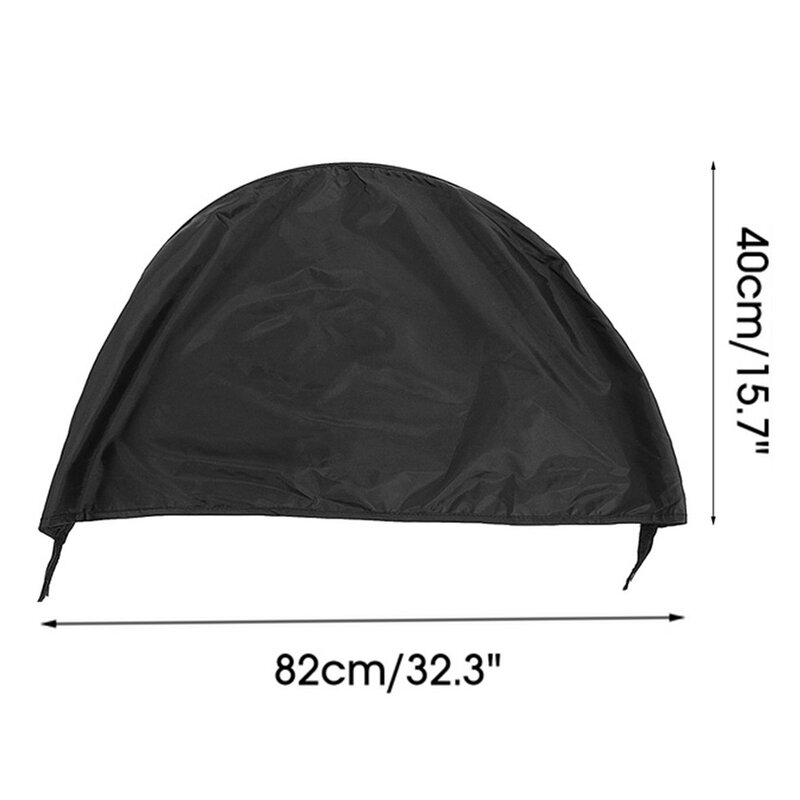Cubierta de protección antipolvo para cochecito de bebé, parasol negro a prueba de viento, accesorios para cochecito