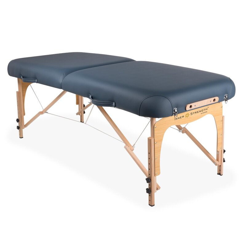 Mesa de massagem portátil Reiki completa, inclui Deluxe berço ajustável, estojo de transporte, novo pacote, 2022