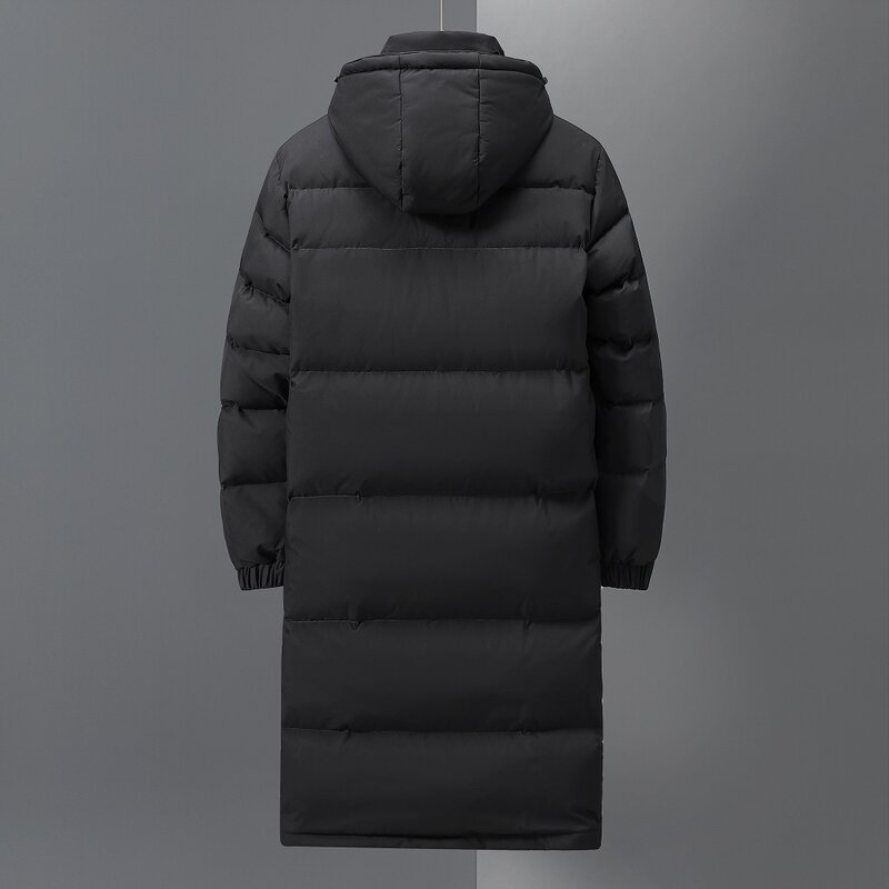 Abrigos largos de plumón de pato para hombre, chaquetas casuales con capucha, chaquetas cálidas a prueba de viento para exteriores, ropa de invierno, alta calidad