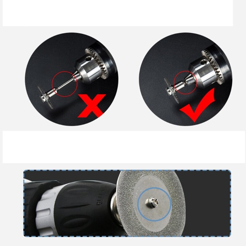Conjunto mini corte diamante para acessórios rotativos lâmina serra circular