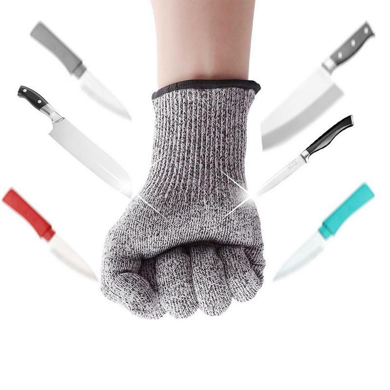 Перчатки для защиты от порезов, высокопрочные перчатки для промышленного и кухонного садоводства, с защитой от царапин и вырезания стекла, уровень 5