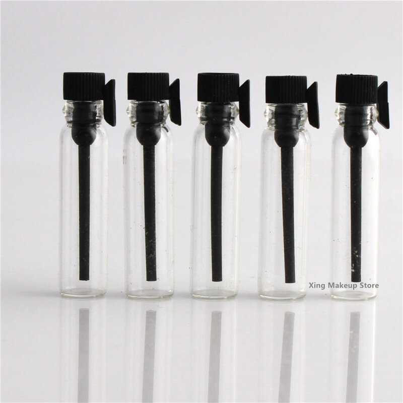 Wholesale 100/200/500PCS 1ML 2ML Mini Empty Glass Perfume Bottlle Travel Liquid Fragrance Test Tube Trial Bottle Sample Vials 4#