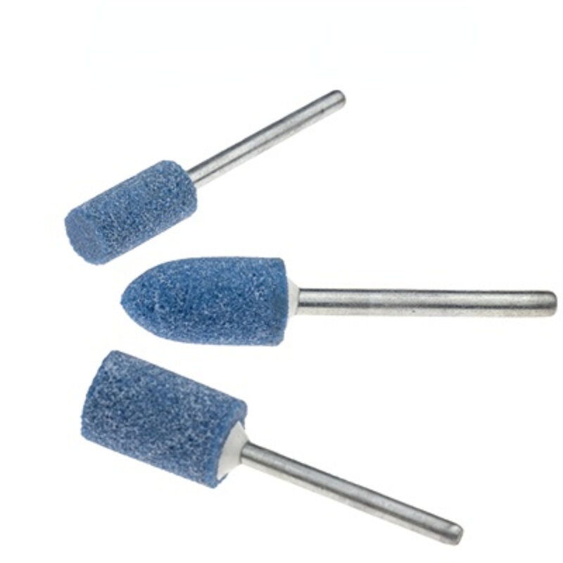 Blue Ceramic Grinding Head / Conical Cylindrical Zirconium Corundum Grinding Wheel Grinding Head /100pcs